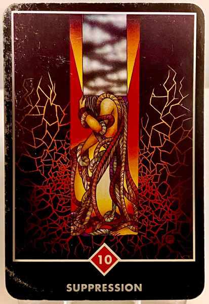 SUPPRESSION 抑圧 OSHO禅タロット 3936日目 曇天ウォーキング 20260410